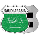 Saudi Arabia Flag Highway Shield Metal Sign 5" (HSM)