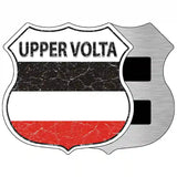 Upper Volta Flag Highway Shield Metal Sign 5" (HSM)