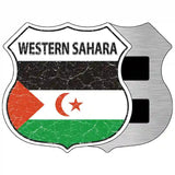 Western Sahara Flag Highway Shield Metal Sign 5" (HSM)