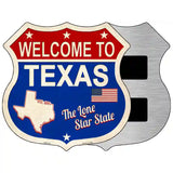Texas Established Novelty Metal Highway Shield Sign 5" (HSM)