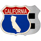 California Silhouette Novelty Metal Highway Shield Sign 5" (HSM)