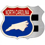 North Carolina Silhouette Novelty Metal Highway Shield Sign 5" (HSM)