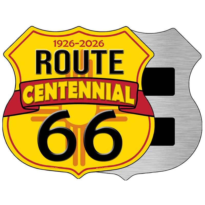 NM Route 66 Centennial Highway Shield Magnet | Smart Blonde