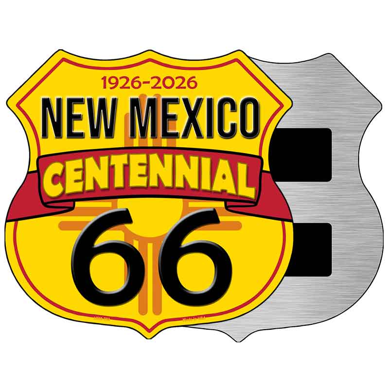 NM Route 66 Centennial Novelty Highway Shield Sign HS-701