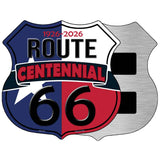 TX Route 66 Centennial Novelty Highway Shield Sign HS-704