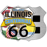 IL Route 66 Centennial Novelty Highway Shield Sign HS-716