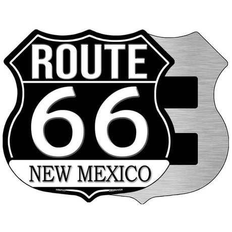 NM Route 66 Black Novelty Highway Shield Sign HS-723