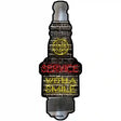 Service With A Smile Novelty Metal Spark Plug Sign J-055