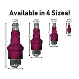Spark Plug Sticker Decal Sizes
