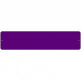 Purple Solid Blank Novelty Metal Street Sign 18" x 4" (K)