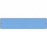 Light Blue Solid Blank Novelty Metal Street Sign 18" x 4" (K)