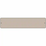 Tan Solid Blank Novelty Metal Street Sign 18" x 4" (K)