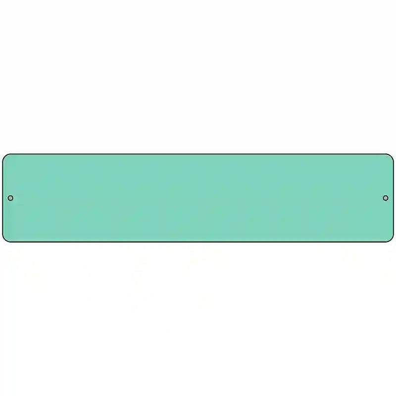 Mint Solid Blank Novelty Metal Street Sign 18" x 4" (K)