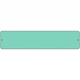 Mint Solid Blank Novelty Metal Street Sign 18" x 4" (K)