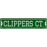 Clippers Ct Novelty Metal Street Sign 18" x 4" (K)