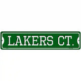 Lakers Ct Novelty Metal Street Sign 18" x 4" (K)