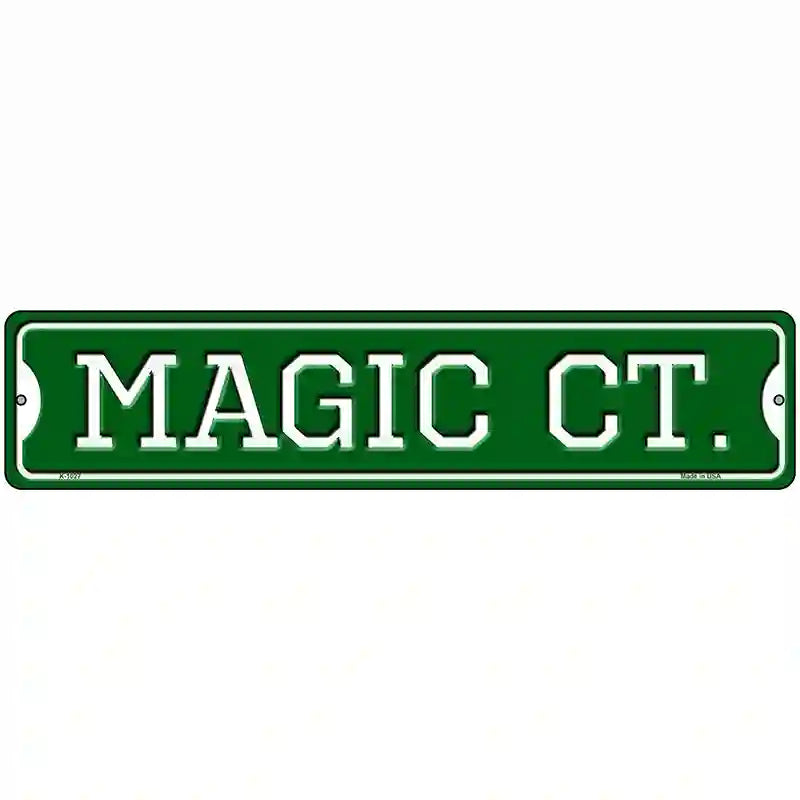 Magic Ct Novelty Metal Street Sign 18" x 4" (K)