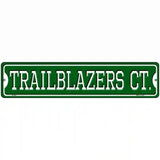 Trailblazers Ct Novelty Metal Street Sign 18" x 4" (K)