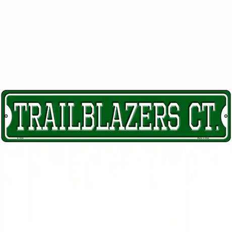 Trailblazers Ct Novelty Metal Street Sign 18" x 4" (K)