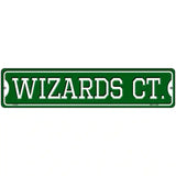 Wizards Ct Novelty Metal Street Sign 18" x 4" (K)