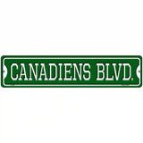 Canadiens Blvd Novelty Metal Street Sign 18" x 4" (K)
