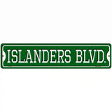 Islanders Blvd Novelty Metal Street Sign 18" x 4" (K)