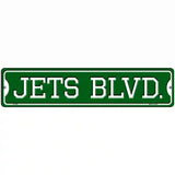 Jets Blvd Novelty Metal Street Sign 18" x 4" (K)