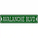 Avalanche Blvd Novelty Metal Street Sign 18" x 4" (K)