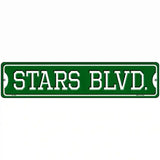 Stars Blvd Novelty Metal Street Sign 18" x 4" (K)