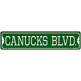 Canucks Blvd Novelty Metal Street Sign 18" x 4" (K)