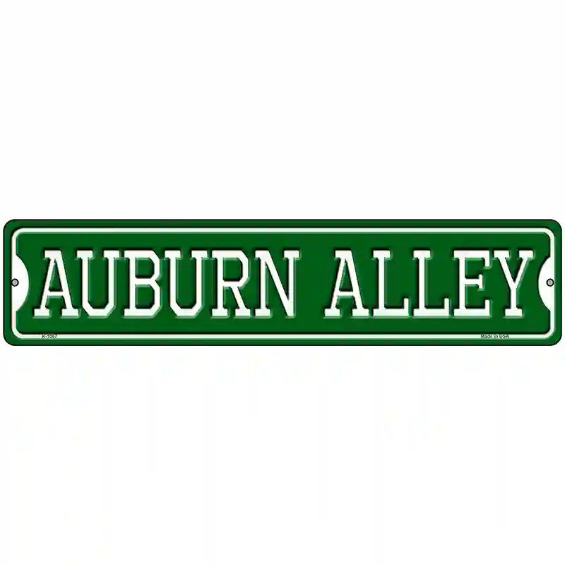 Auburn Alley Novelty Metal Street Sign 18" x 4" (K)