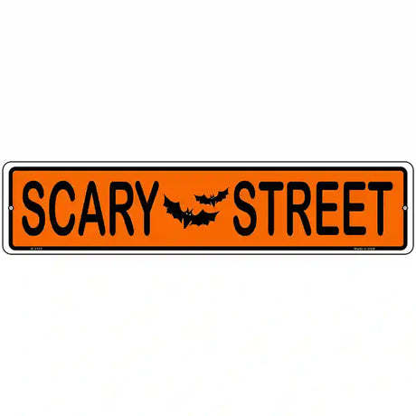 Scary Street Novelty Metal Street Sign 18" x 4" (K)