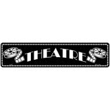Theatre Home Theatre Novelty Metal Street Sign 18" x 4" (K)