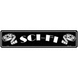 Sci-Fi Home Theater Novelty Metal Street Sign 18" x 4" (K)