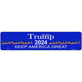 Blue Trump 2024 Novelty Metal Street Sign 18" x 4" (K)