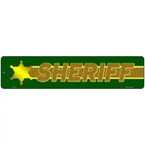 Sheriff Thin Brown Line Novelty Metal Street Sign 18" x 4" (K)