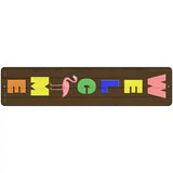 Welcome Flamingo Novelty Metal Street Sign 18" x 4" (K)