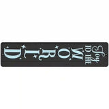 Joy To The World Black Novelty Metal Street Sign 18" x 4" (K)