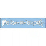 Winter Wonderland Blue Novelty Metal Street Sign 18" x 4" (K)