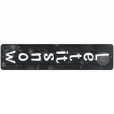 Let It Snow Black Novelty Metal Street Sign 18" x 4" (K)