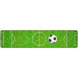 Soccer Field Novelty Metal Street Sign 18" x 4" (K)