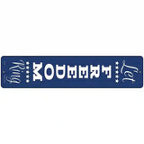 Let Freedom Ring Blue Novelty Metal Street Sign 18" x 4" (K)