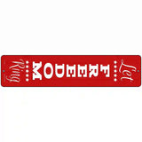 Let Freedom Ring Red Novelty Metal Street Sign 18" x 4" (K)