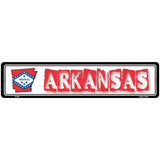 Arkansas State Outline Novelty Metal Vanity Street Sign 18" x 4" (K)