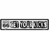 Route 66 Get Your Kicks Novelty Metal Street Sign 18" x 4" (K)