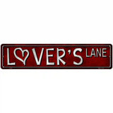 Lovers Lane Metal Novelty Street Sign 18" x 4" (K)