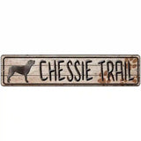 Chessie Trail Novelty Metal Street Sign 18" x 4" (K)