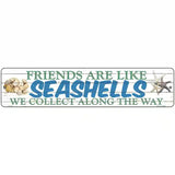 Seashells Novelty Metal Street Sign 18" x 4" (K)