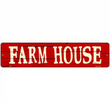 Farm House Novelty Metal Street Sign 18" x 4" (K)