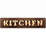 Kitchen Bulb Lettering Novelty Metal Street Sign 18" x 4" (K)